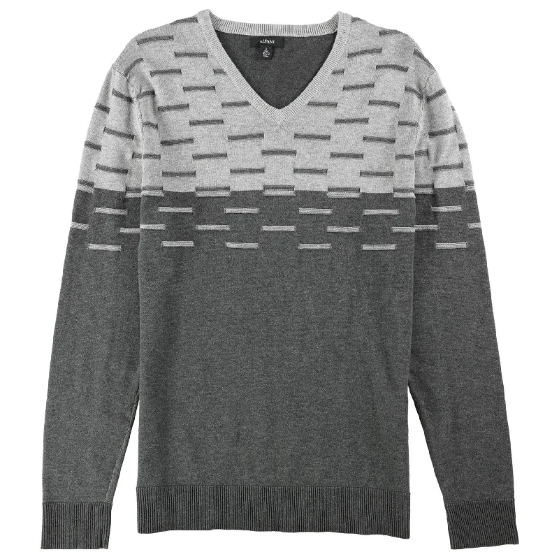 Men's Sweaters with Skinny FitsAlfani Mens Colorblocked Dash Pullover Sweater