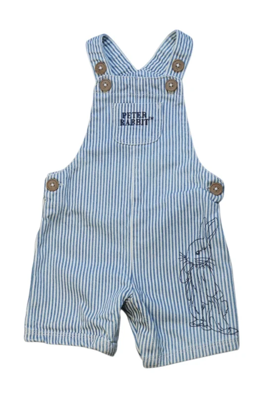 Men's Pants with Patchwork PatternsPeter Rabbit Striped Overall Shorts 6-12M