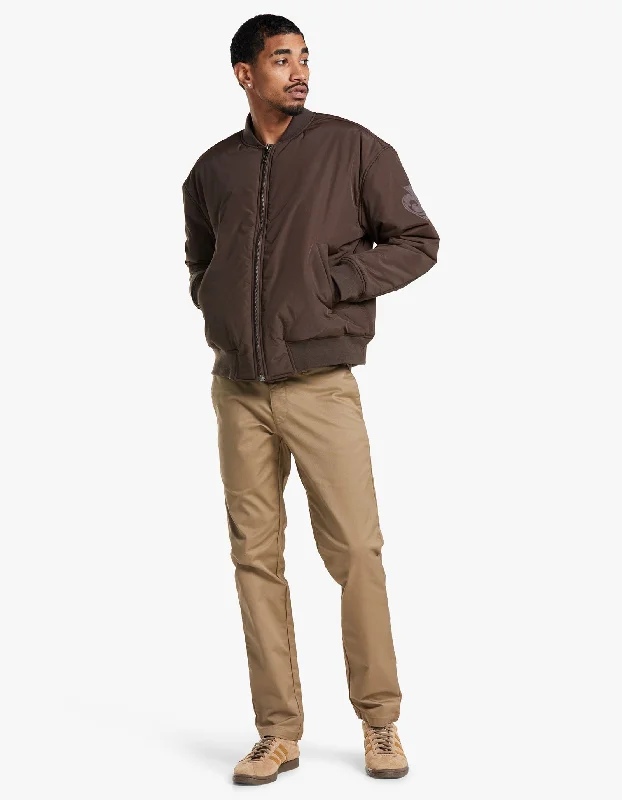 Men's Coats for TravelZip Bomber - Brown
