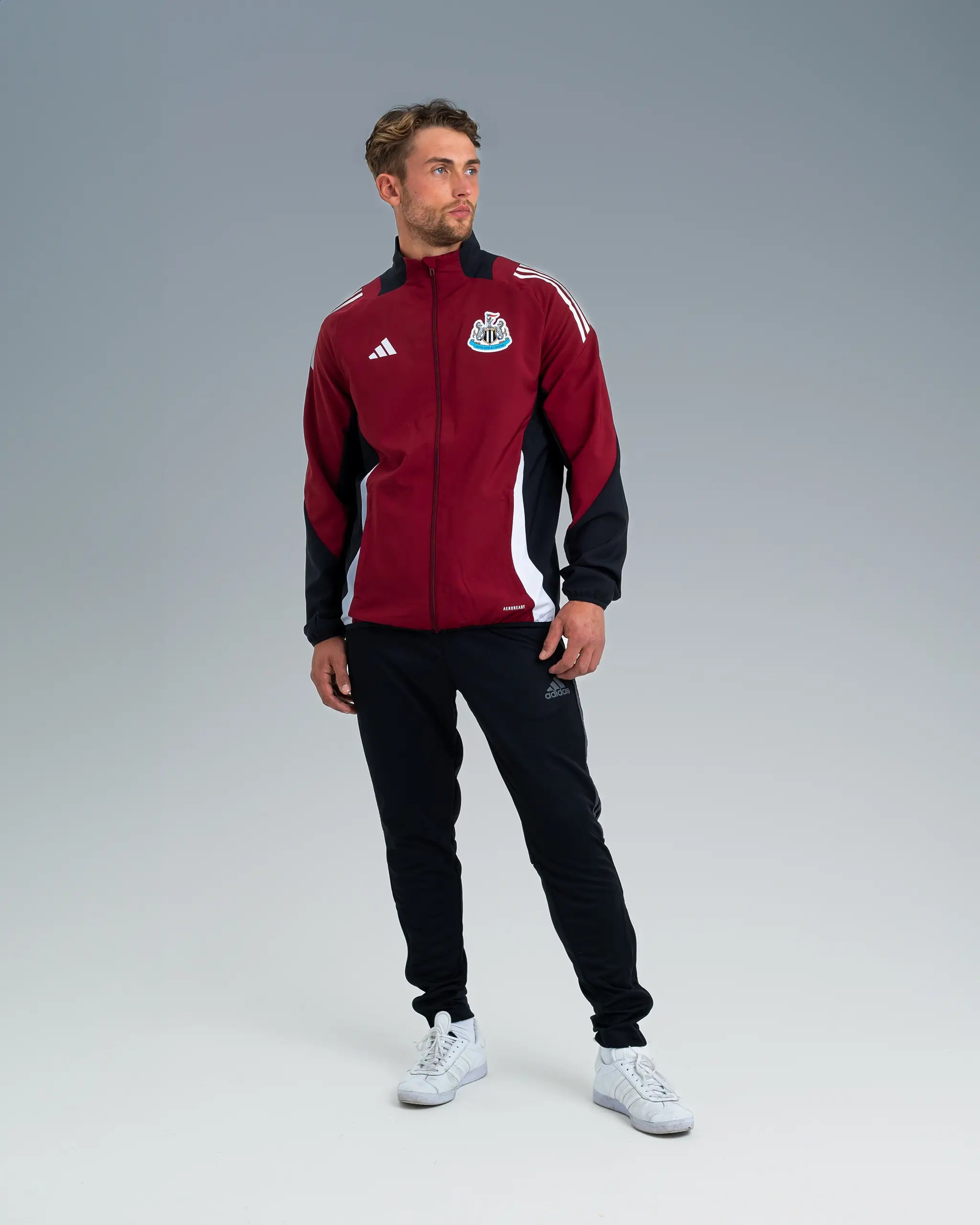 Men's Coats with ZippersNewcastle United adidas 24/25 Players' Presentation Jacket