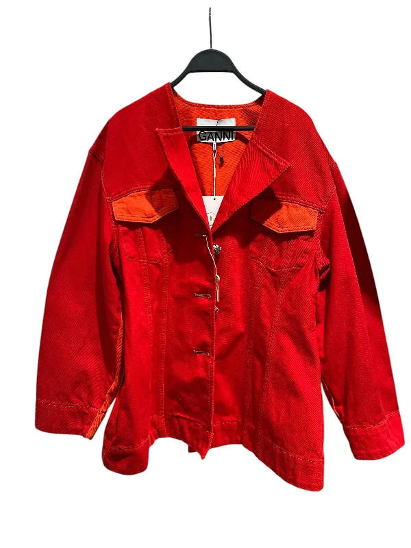 Everyday Men's JeansGANNI/Denim Jkt/44/Denim/RED/Two-tone