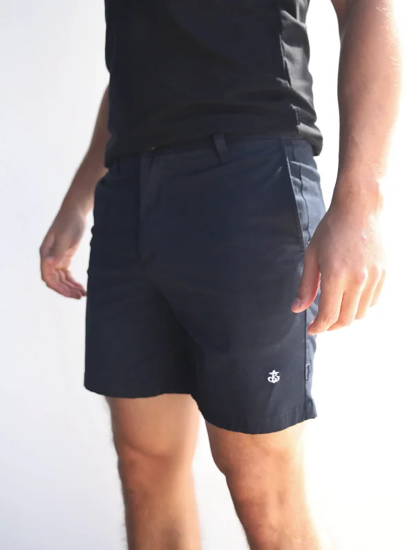 Men's Pants with Button-CuffsStretch Chino Shorts - Navy
