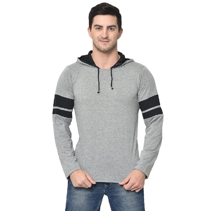 Men's Shirts with Pocket SquaresMack Jonney Full Sleeve Silver T-shirt For Men's