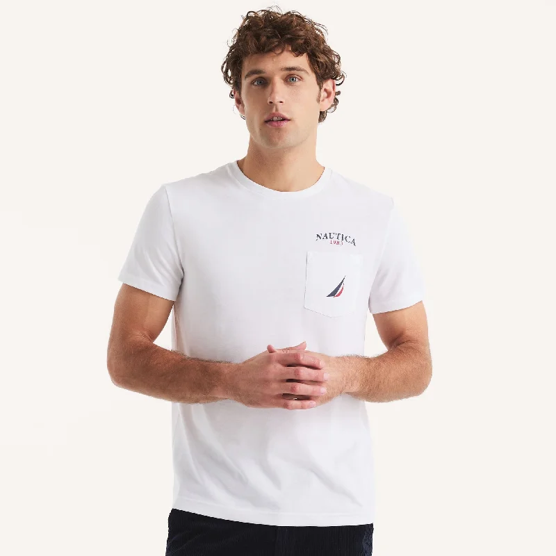 Men's Shirts with Contrast CollarsNautica Mens Yacht Club Graphic T-Shirt