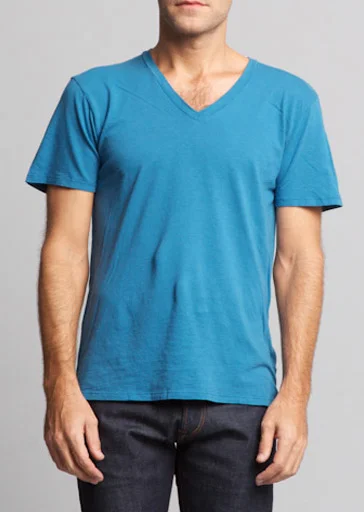 Elegant Straight-Leg Men's JeansBrooklyn Denim Co. Organic Cotton V-Neck Tee - Barbera