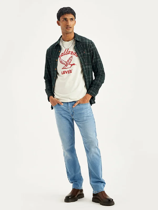 Men's Jeans with a Distressed LookMen's 511 Slim Fit Light Blue Jeans