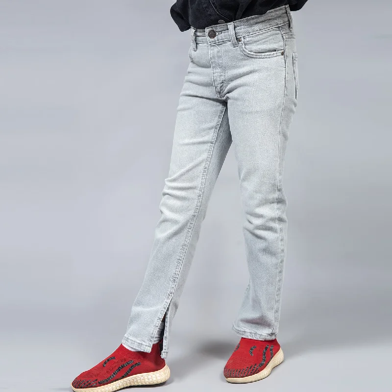 Premium Men's JeansSlim Fit Jeans (Grey Wash)