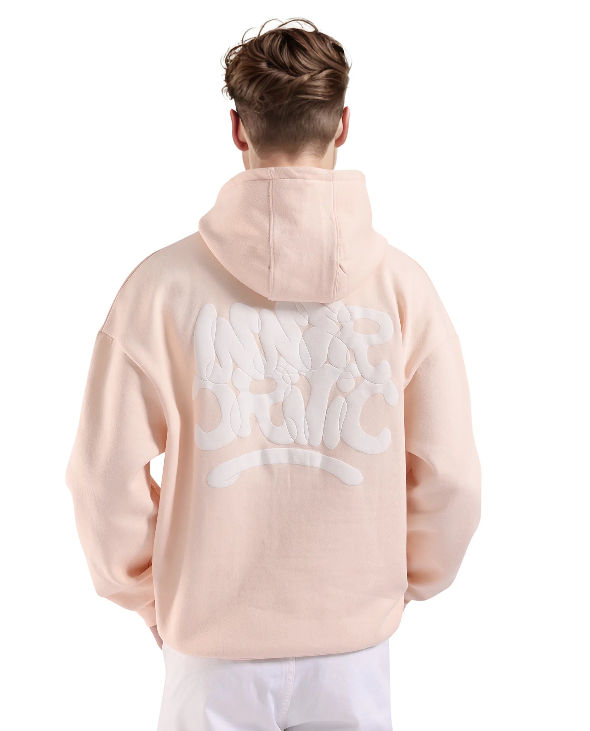 Men's Hoodies with Appliqué DetailsRare Rabbit Men Laurl Light Pink Cotton Polyester Fabric Full Sleeve Hooded Boxy Fit Puff Printed Sweatshirt Men's Hoodies with Appliqué DetailsRare Rabbit Men Laurl Light Pink Cotton Polyester Fabric Full Sleeve Hooded Boxy Fit Puff Printed Sweatshirt