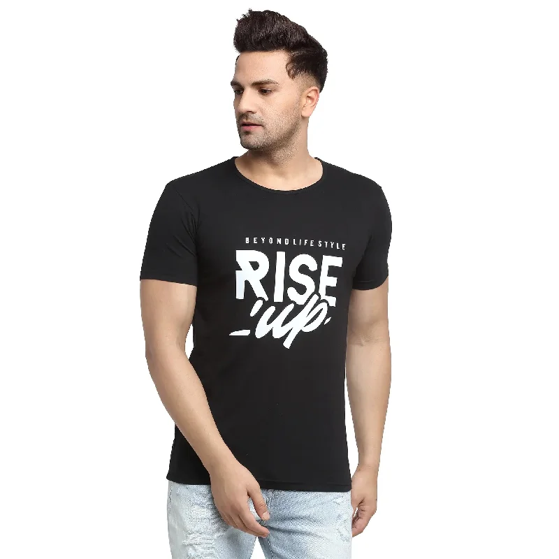 Men's Shirts with Graphic SleevesMack Jonney Regular Fit Round Neck Black T-shirt For Men's Men's Shirts with Graphic SleevesMack Jonney Regular Fit Round Neck Black T-shirt For Men's