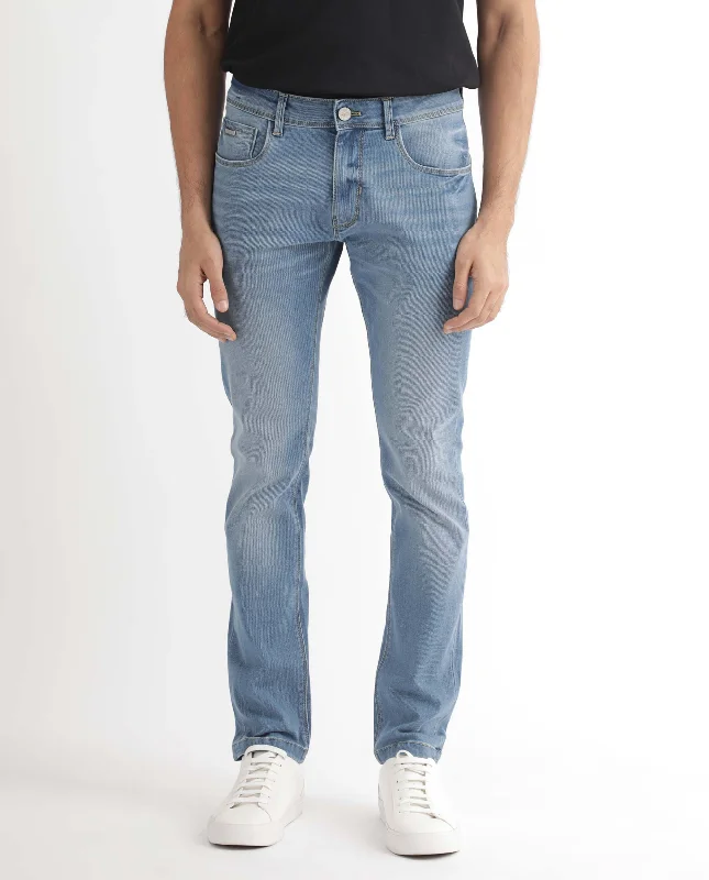 Durable Workwear Men's JeansRare Rabbit Men's Marset Light Blue Light Wash Mid-Rise Slim Fit Jeans Durable Workwear Men's JeansRare Rabbit Men's Marset Light Blue Light Wash Mid-Rise Slim Fit Jeans