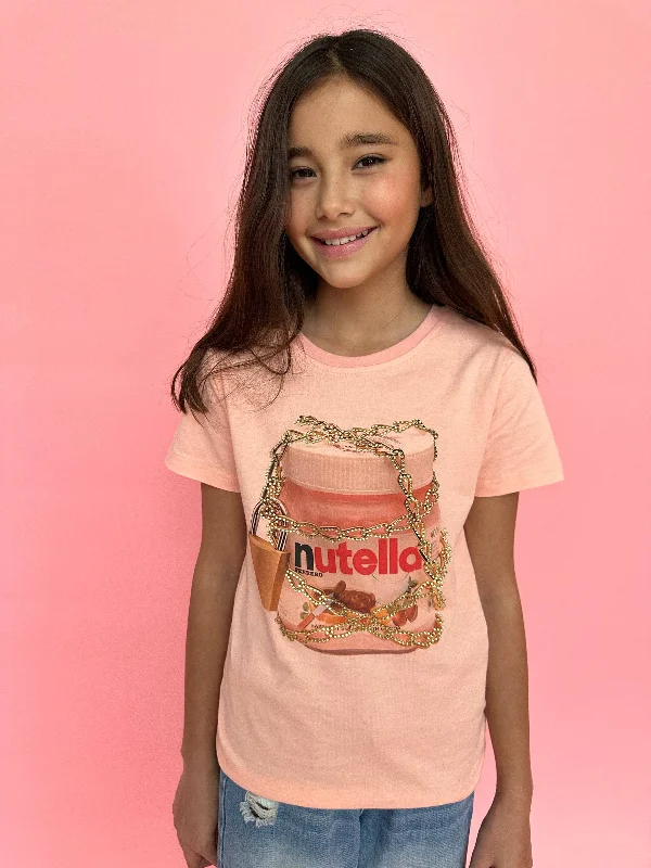 Men's Shirts with Abstract DesignsForbidden Nutella T-Shirt Pink