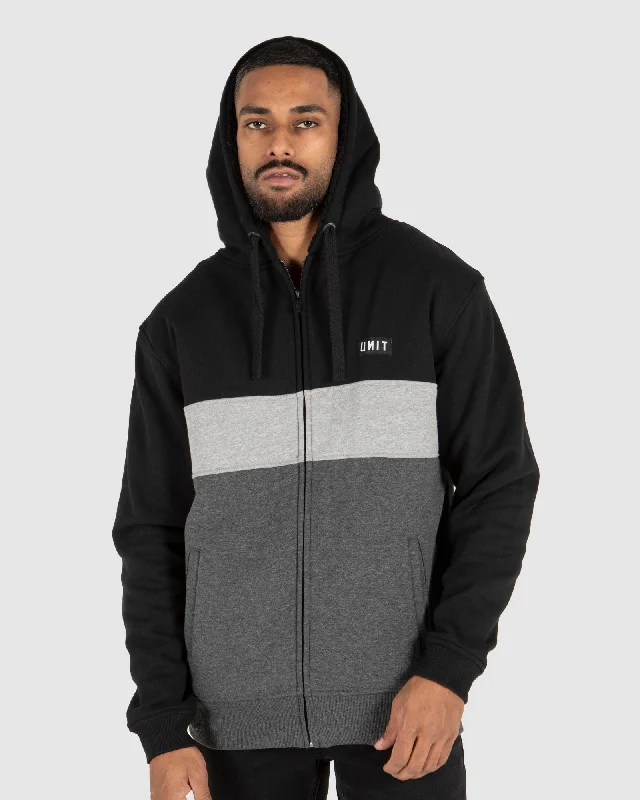 Men's Hoodies for TravelUNIT Mens Unite Zip Thru Hoodie - Sherpa Lined