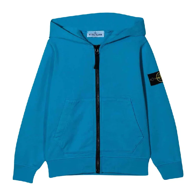 Men's Hoodies with Slim FitsTurquoise Zip Up Hoodie
