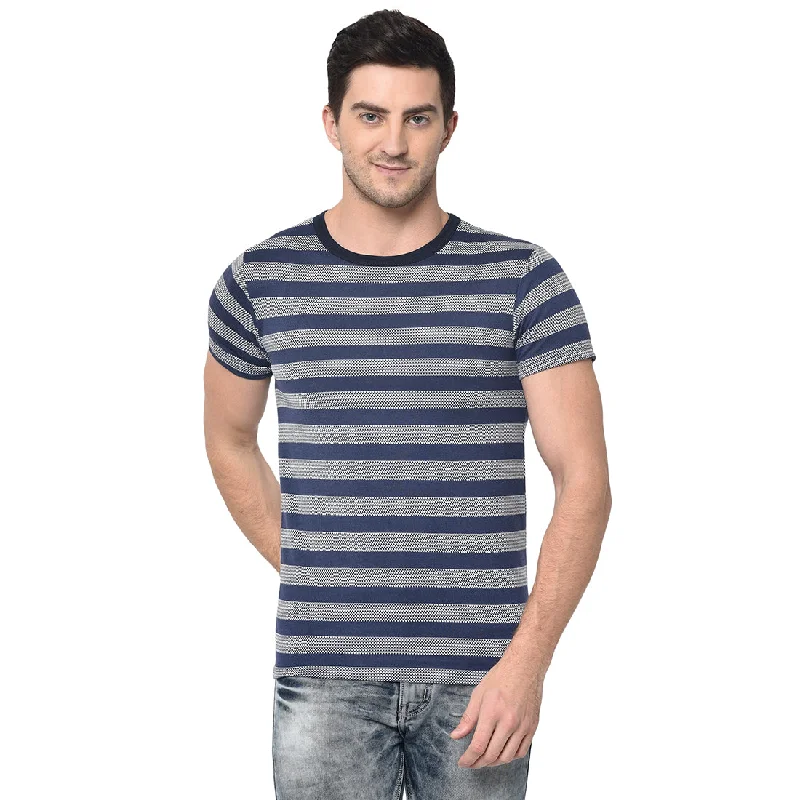 Men's Shirts with Elastic WaistbandsMack Jonney Round Neck Dark Blue T-shirt For Men's Men's Shirts with Elastic WaistbandsMack Jonney Round Neck Dark Blue T-shirt For Men's