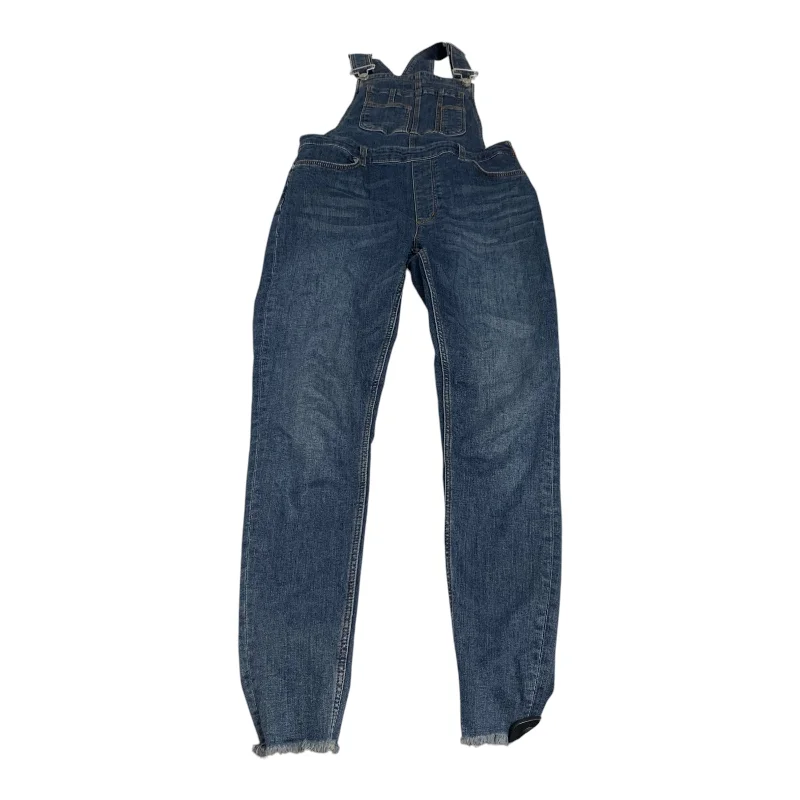 Men's Pants with Wrinkle-Resistant FabricOveralls By Free People In Blue Denim, Size: 6 Men's Pants with Wrinkle-Resistant FabricOveralls By Free People In Blue Denim, Size: 6