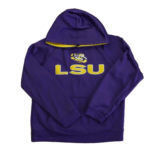 Men's Hoodies with Hidden PocketsColloseum Unisex Purple LSU Hoodie