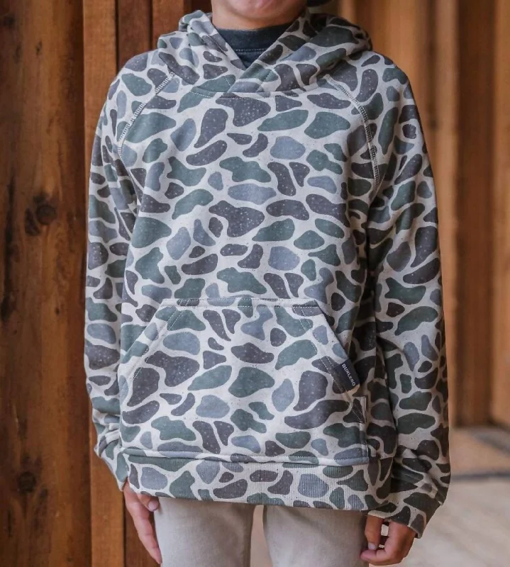 Men's Hoodies with Hidden ZippersYouth Fleece Hoodie In Classic Deer Camo