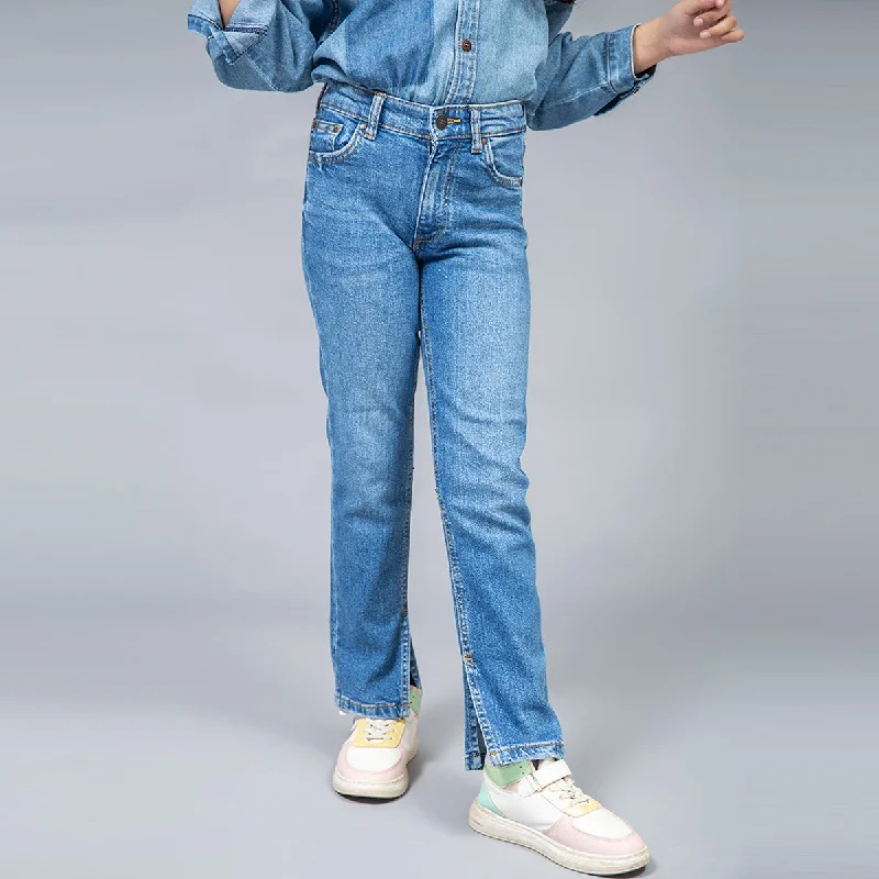 Dark Wash Men's JeansSlim Fit Jeans (Mid Blue)
