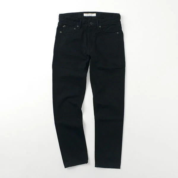 Men's Jeans with EmbroideryJAPAN BLUE JEANS / Prep 12oz Selvich Full Black Jeans