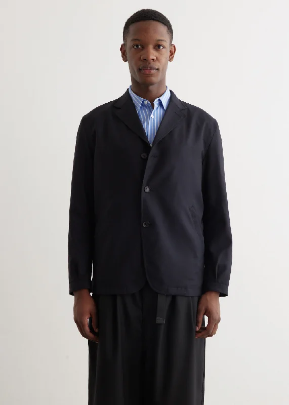 Men's Coats with Patchwork DesignsWool Gabardine Sports Blazer