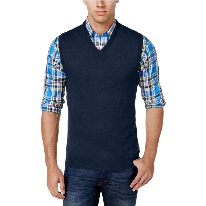Men's Sweaters in Neutral ColorsClub Room Mens Knit V Neck Sweater Vest