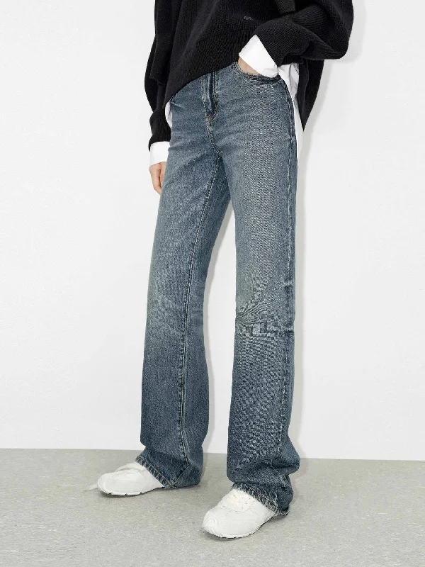 Modern Ripped and Distressed Men's JeansTurkish Cotton Straight Jeans
