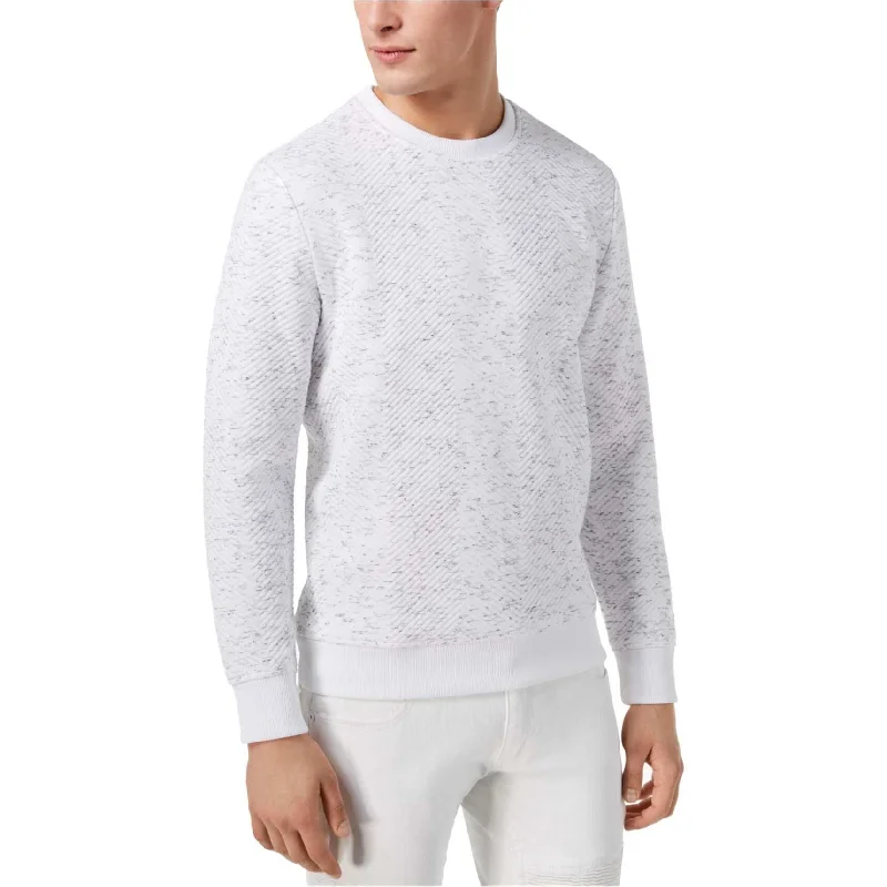 Warm Men's Hooded SweatersI-N-C Mens Quilted Pullover Sweater, White, X-Large