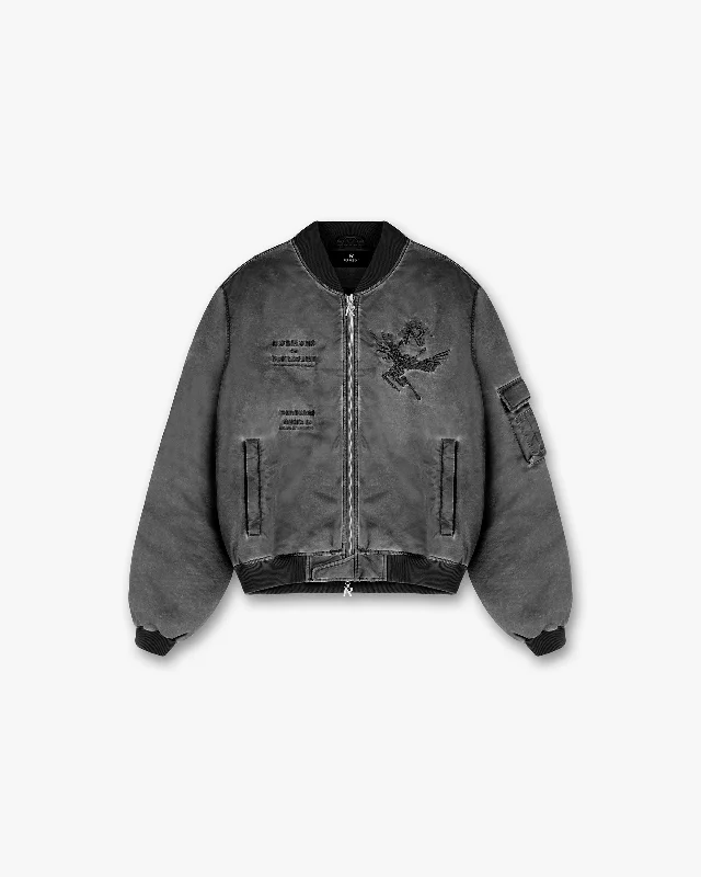 Men's Coats with Stretch FabricIcarus Flight Bomber - Jet Black
