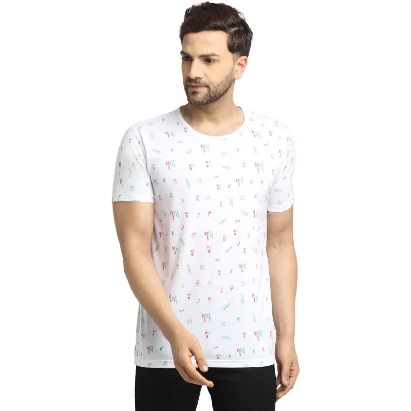 Men's Shirts with Logo EmbossmentsMack JONNEY Men's Blue Printed Round Neck Tshirt Men's Shirts with Logo EmbossmentsMack JONNEY Men's Blue Printed Round Neck Tshirt