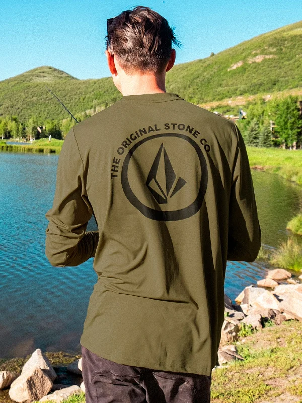 Men's Pants with Button-CuffsTaunt Long Sleeve Shirt - Military
