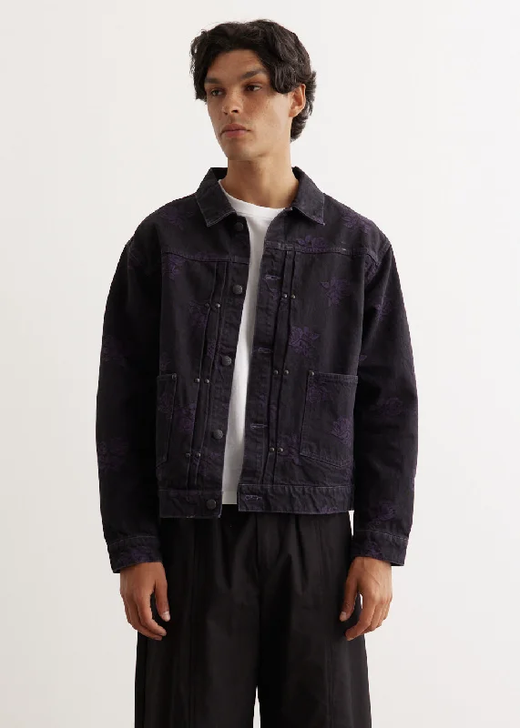Men's Coats with Patchwork DesignsM.W. Jean Jacket