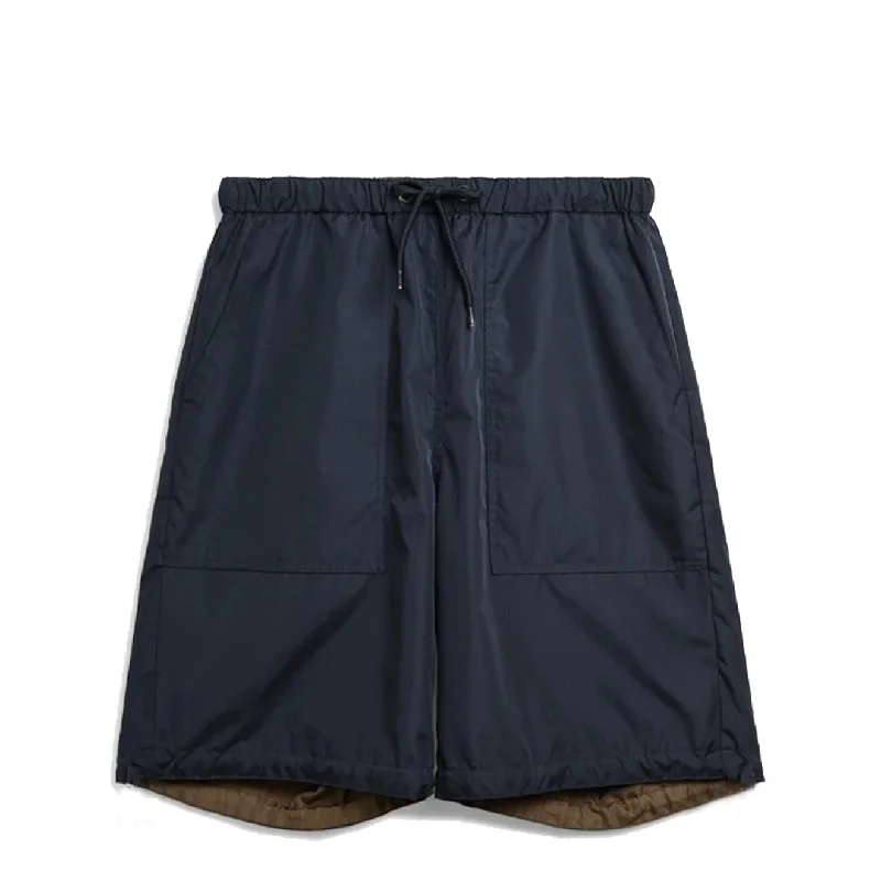 Men's Corduroy Pants for FallTaion Military Reversible Short Pants Dark Navy
