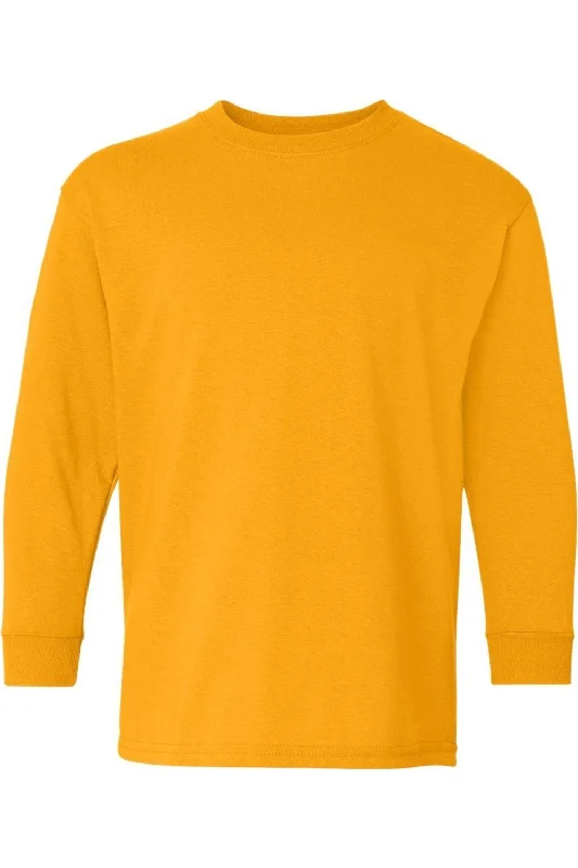 Comfortable Men's Polo ShirtsGildan Heavy Cotton Youth Long Sleeve T-Shirt