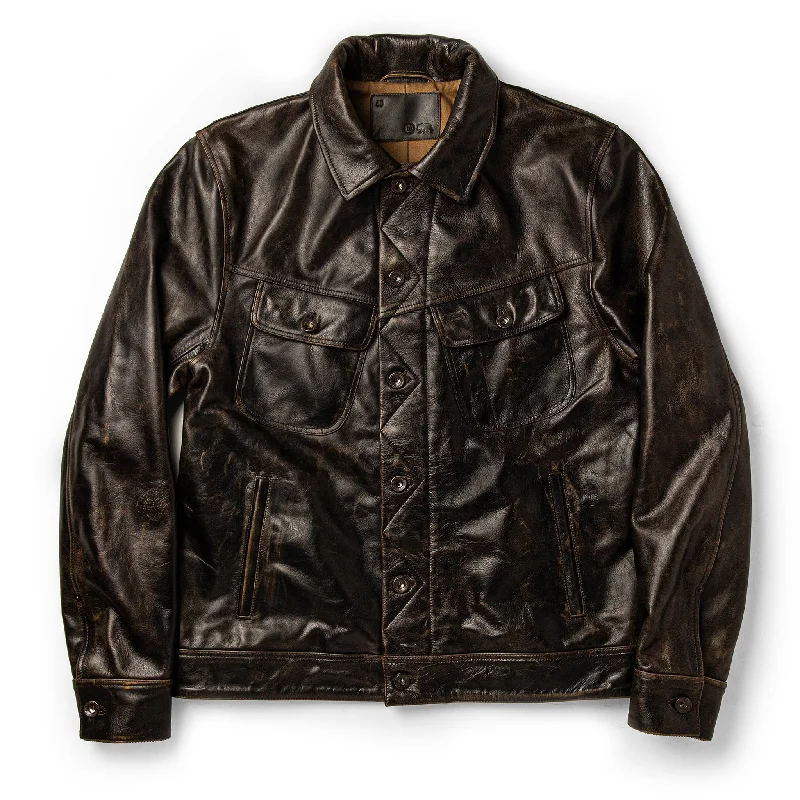 Men's Coats for Everyday WearThe Long Haul Jacket in Cola Leather