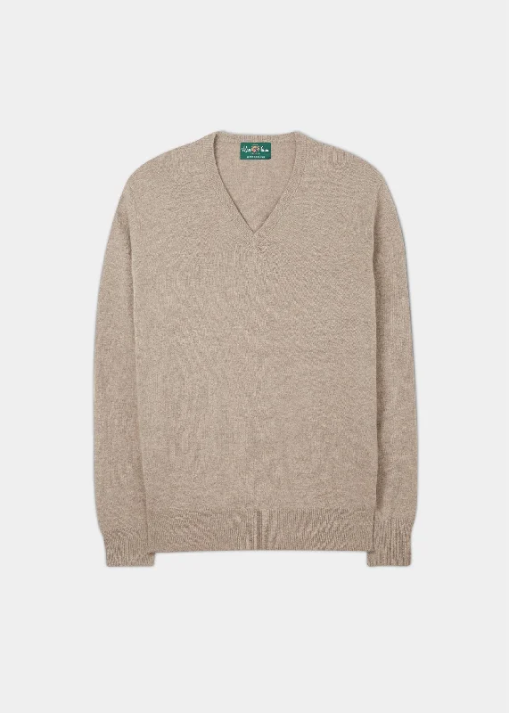 Men's Pants with Adjustable WaistbandsAlbury Geelong Wool Jumper in Mushroom - Regular Fit Men's Pants with Adjustable WaistbandsAlbury Geelong Wool Jumper in Mushroom - Regular Fit