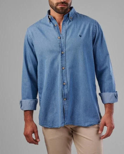 Men's Skinny JeansLONG SLEEVE DENIM SHIRT - JEANS