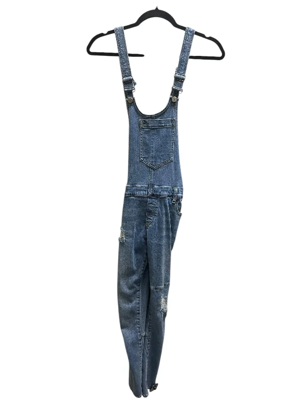 Men's Pants with Contrast WaistbandsOveralls By Pilcro In Blue, Size: 0