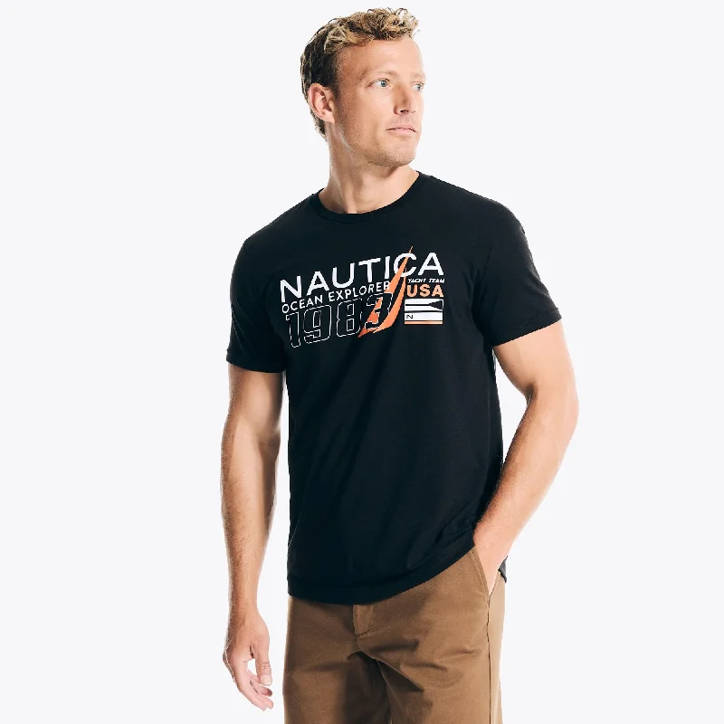 Men's Shirts with Logo EmbossmentsNautica Mens Ocean Explorer Graphic T-Shirt