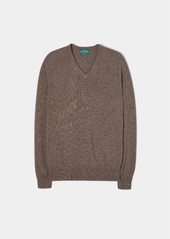 Men's Pants with Embroidered DesignsAlbury Geelong Wool Jumper in Teak - Regular Fit Men's Pants with Embroidered DesignsAlbury Geelong Wool Jumper in Teak - Regular Fit
