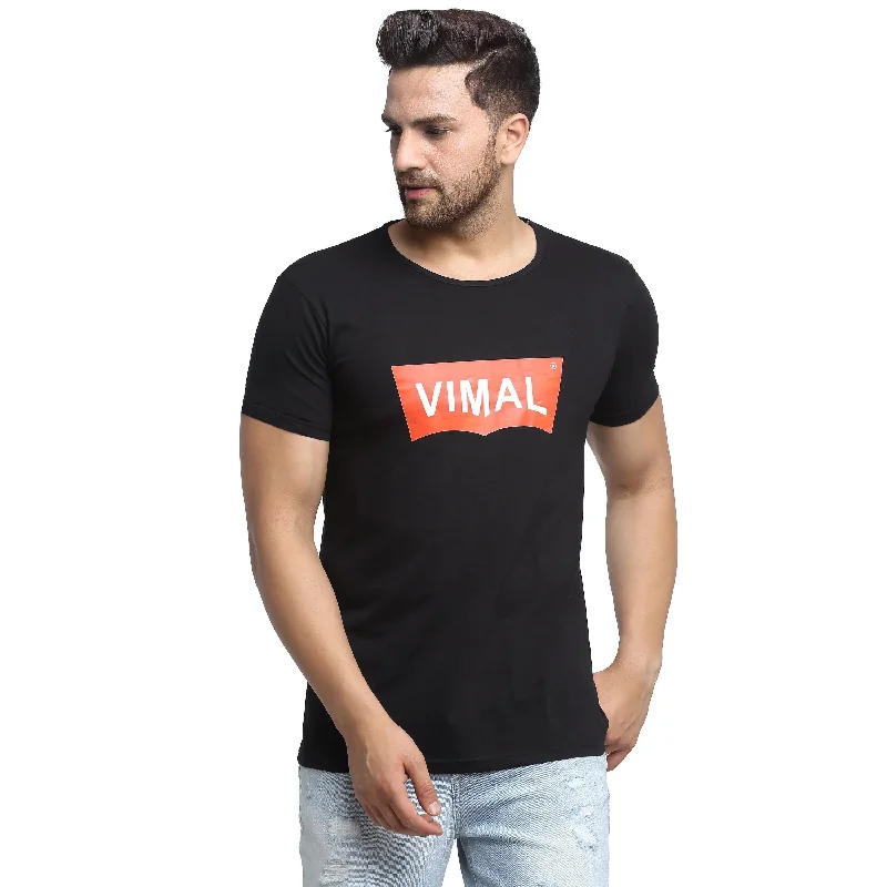 Men's Shirts with Adjustable HemlinesMack Jonney Round Neck Black T-shirt For Men's Men's Shirts with Adjustable HemlinesMack Jonney Round Neck Black T-shirt For Men's