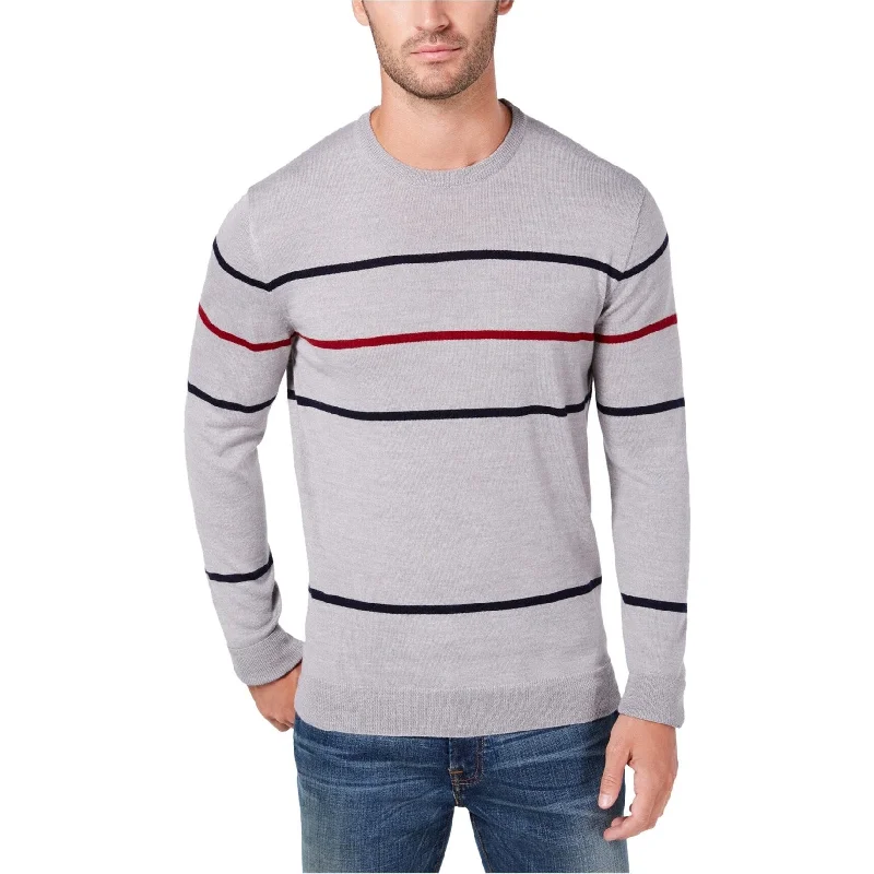 Men's Sweaters with Belt LoopsClub Room Mens Pop Stripe Pullover Sweater