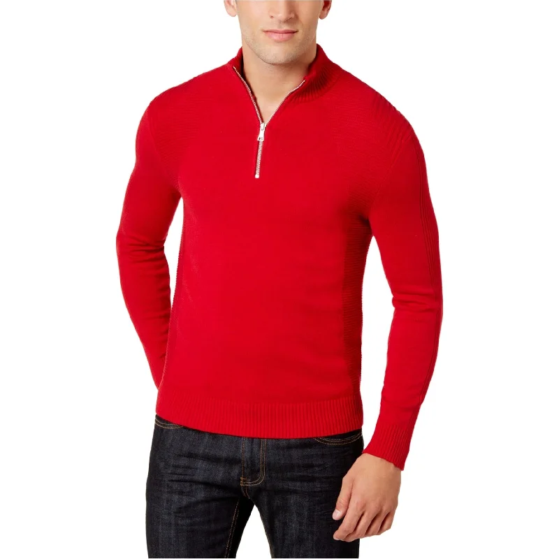 Men's Sweaters with EmbellishmentsI-N-C Mens Quzrter Zip Pullover Sweater, Red, XX-Large Men's Sweaters with EmbellishmentsI-N-C Mens Quzrter Zip Pullover Sweater, Red, XX-Large