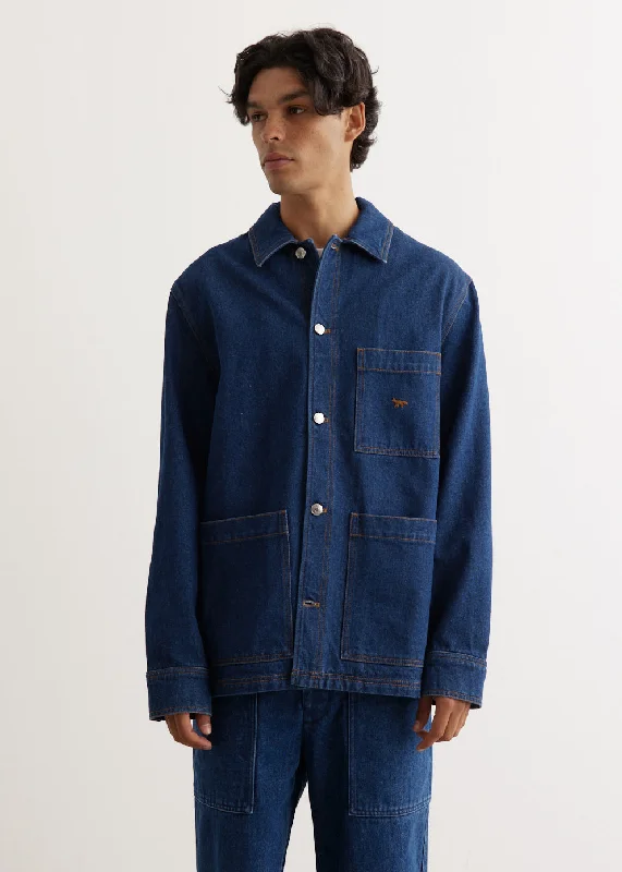Classic Men's Trench CoatsWorkwear Denim Jacket