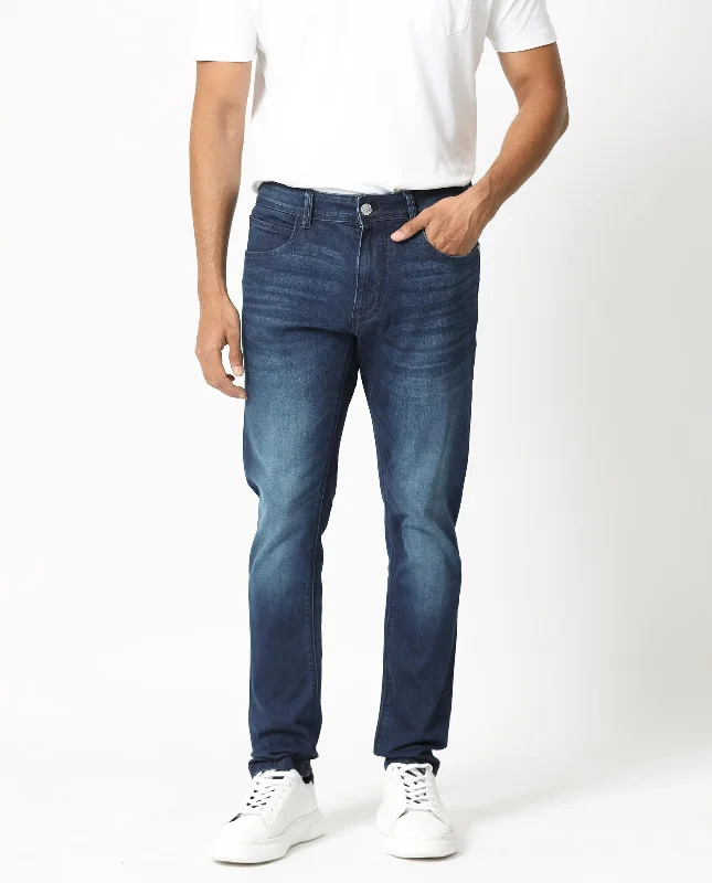 Oversized Relaxed-Fit Men's JeansRare Rabbit Men's Night Blue Mid Wash Mid Rise Slim Fit Jeans Oversized Relaxed-Fit Men's JeansRare Rabbit Men's Night Blue Mid Wash Mid Rise Slim Fit Jeans