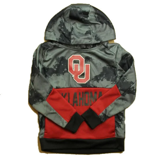 Designer Men's Hoodie JacketsGEN2. Boys Black | Red Oklahoma University Hoodie