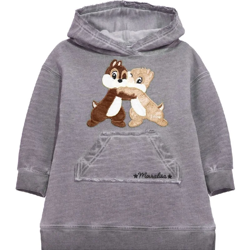 Men's Hoodies with Heavy-Duty ZippersGrey Chipmunks Hoodie Dress