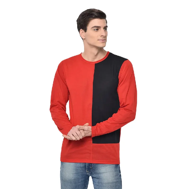 Men's Shirts with TiesMack Jonney Full Sleeve Red T-shirt For Men's