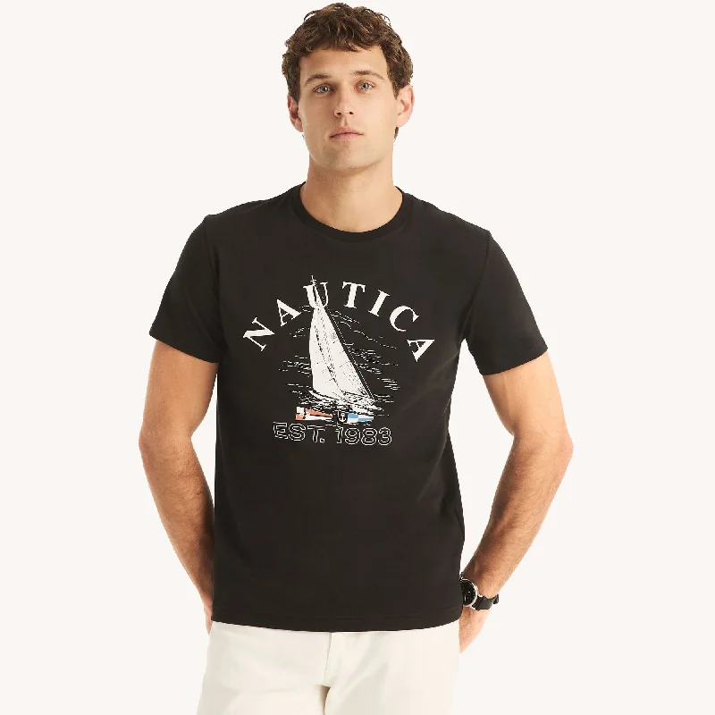 Men's Shirts with Elastic WaistbandsNautica Mens Sustainably Crafted Heritage Graphic T-Shirt Men's Shirts with Elastic WaistbandsNautica Mens Sustainably Crafted Heritage Graphic T-Shirt