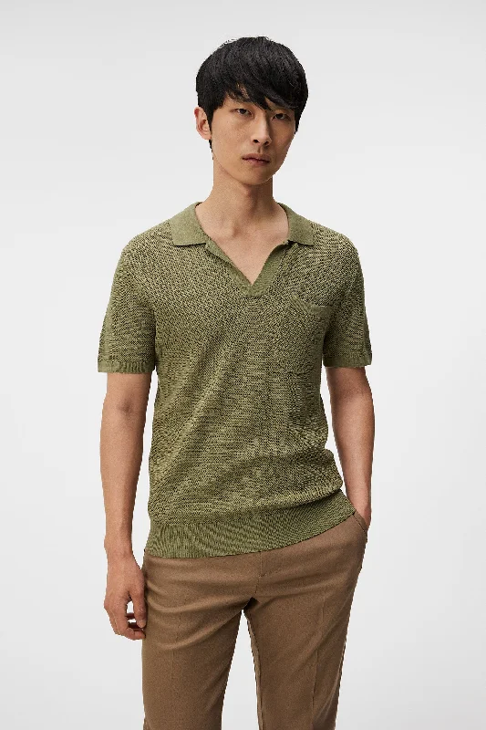 Men's Sweaters with Unique and Custom DesignsBen Open Collar Polo