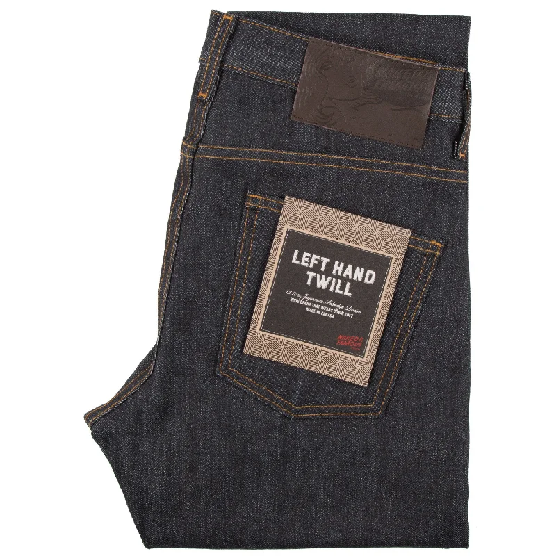 Men's Jeans with a Distressed LookSuper Guy - Left Hand Twill Selvedge